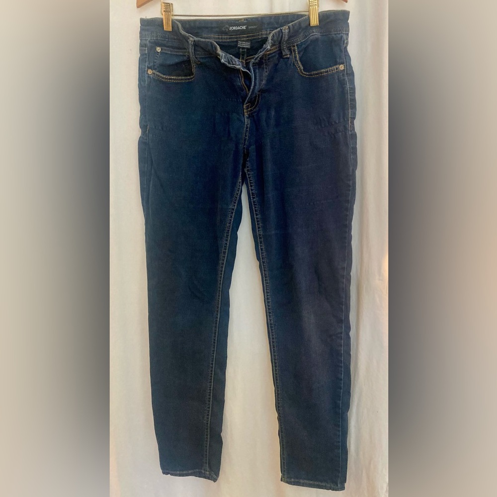 Jordache Dark Blue Denim Stretch Skinny Jeans Size 12